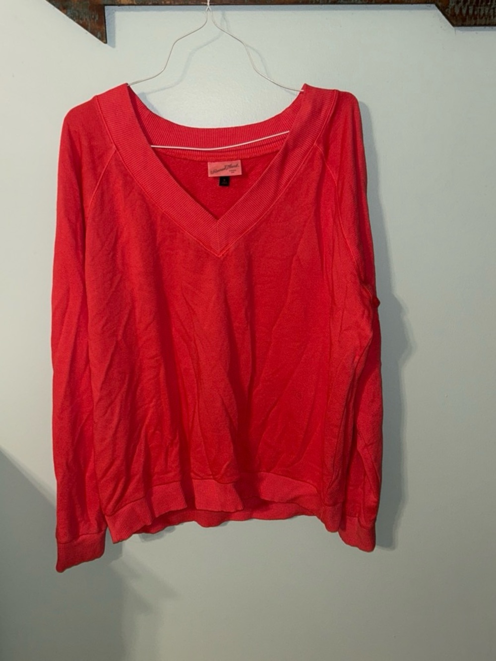 Universal Thread V-Neck Sweater in Bright Red